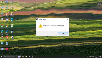 Fix Steam error destination folder must be empty