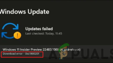 Windows Update Error 0xc1900201