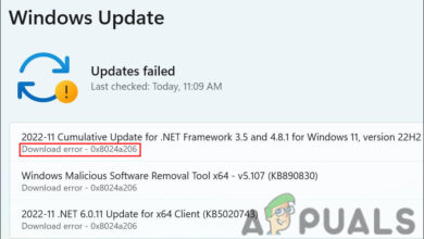 Windows Update error 0x8024a206